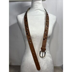 Women's XL Brown Heavily Studded Gemstone Western Core Cowgirl Trendy